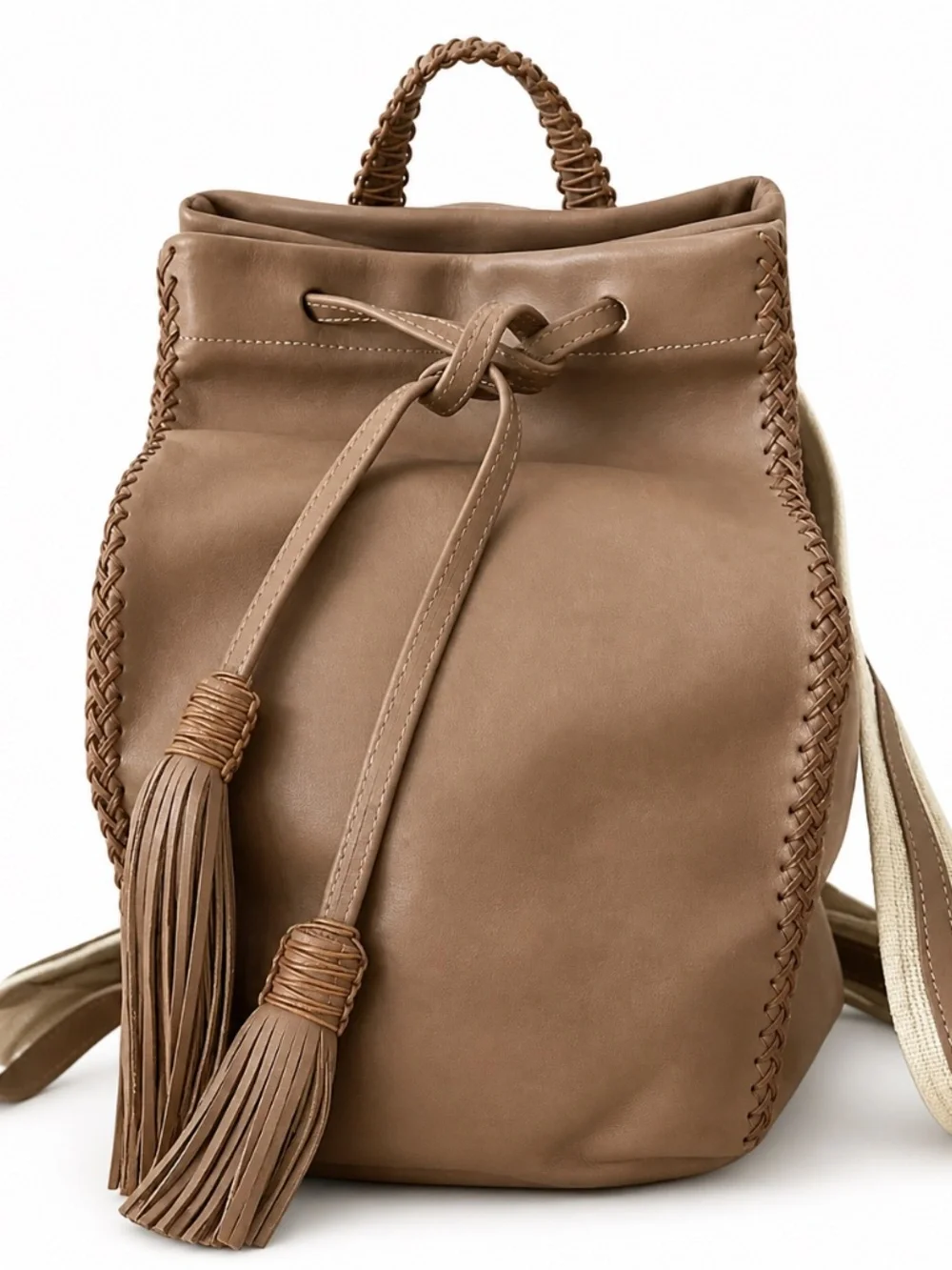 NWT Callista Crafts‎ Signature Leather Tan Oak Backpack